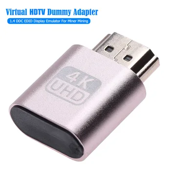 1-3szt HDMI zgodny Dvirtual Isplay Adapter Sztuczne Obciążenie DDC EDID Wyświetlacza Emulator Wirtualny Wyświetlacz Adapter do Kopania Bitcoinów