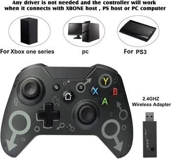 2,4 G Bezprzewodowy Gamepad Z Kontrolerem Odbiornika Kontroler Gier jest Joystick, Aby Xbox One/One S, One X/PS3 Gry Akcesoria