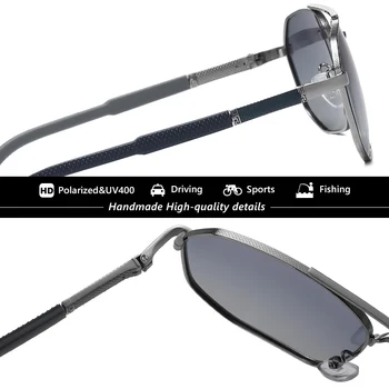 2022 Marka Klasyczny Pilot Kwadratowe Męskie Okulary Polaryzacyjne Do Jazdy Męskie Okulary Wielokąta cieniowane soczewki Damskie Okulary Anty-UV