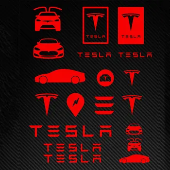27 cm X 23 cm Tesla Naklejki Graficzne Naklejki Logo TM3 TMX TMS Samochodowa Naklejka Naklejka Samochodowa Akcesoria Samochodowe KK Winylu