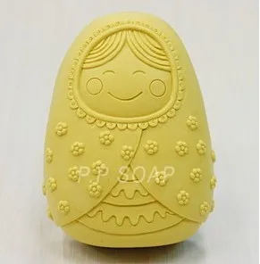 3D Rosyjska Lalka W Postaci Mydła Formy kremówki ciasto do formy 3d dla Dzieci cukierki żywicy formy mydło formy silikonowe formy do mydła