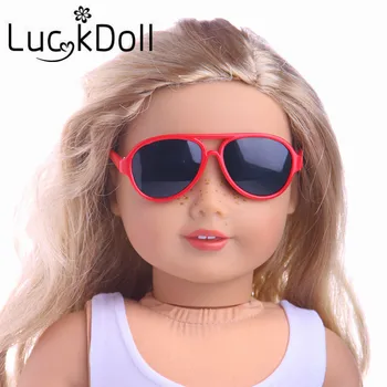 5 kolorów, okulary Fa, nadają się na 18-calowych amerykańskiej i 43-centymetrową dzieci, lalki, Akcesoria do ubrań, Zabawki dla dziewczynek, Pokolenie, prezent na urodziny