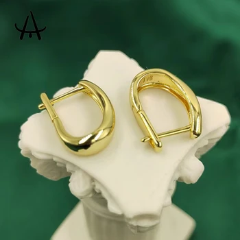 Agsnilove Kolczyki-pierścionki 14 Do Pozłacane Proste Hojny Kolczyki-Przytulas dla Kobiet Dorywczo Biżuteria Wieczorowe