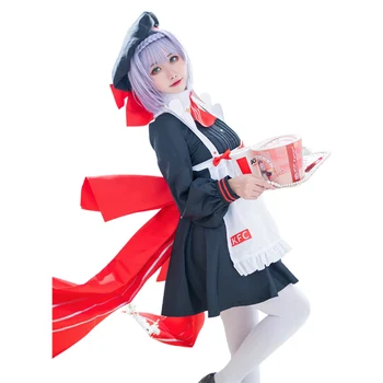 Anime Genshin Impact x KFC Noel Strój Pokojówki Cosplay Kostium Halloween Strój Karnawałowy