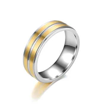 AsJerlya Modne Obrączki Pierścionki Dla Kobiet, Mężczyzn Miłość Prezent Złoty kolor Ze Stali Nierdzewnej Crystal Obietnica Para Pierścieni Biżuteria