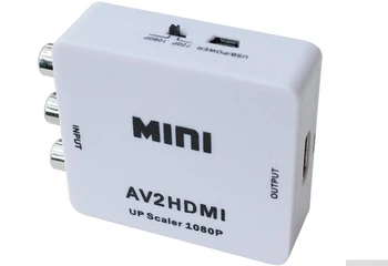 AV/CVBS RCA HDMI kompatybilny z 1080P Wideo Konwerter MINI AV DO Adaptera HDMI Do TV, magnetowid VHS, aux kabel komputerowe, komponenty