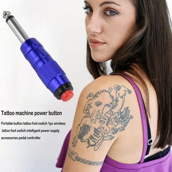 Bezprzewodowy Przełącznik Wtyczka Nożny Ze Stopu Aluminium Automatyczny Przełącznik Nożny Zacisk Do Tatuażu Przewód Tatuaż Przycisk Tatuaż Dostawy