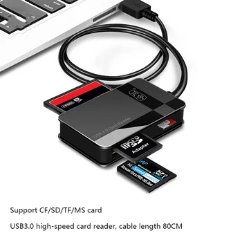 C368 szybki usb3.0 telefon tf-karta sd-karta CF-mapa MS-karta pamięci uniwersalny czytnik kart