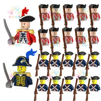 COLOYQ WW2 Wojskowy Żołnierzy Cesarskiej Floty Bloki Czerwone Niebieskie Figurki Klocki Zabawki Edukacyjne Dla Chłopców Prezenty Świąteczne