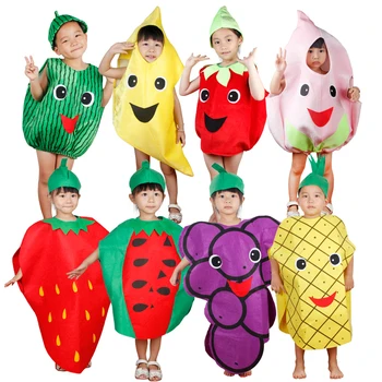 Darmowa wysyłka na owoce i warzywa odzież dziecięca cosplay skoczek lato plisowana składania kostiumy rekwizyty do przedstawień wieczorne imprezy