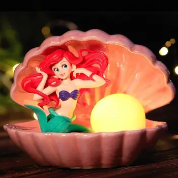Disney Księżniczka Ariel mała Syrenka 10 cm Figurka Zabawki Kolekcja Zabawek Prezenty dla Dzieci