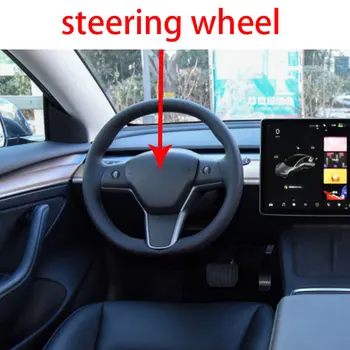 Dla Tesla MODEL 3 Y os tylna pokrywa ikonę koła kierownicy samochodowe naklejki modyfikacja dekoracje naklejki bez usuwania oryginalnego logo