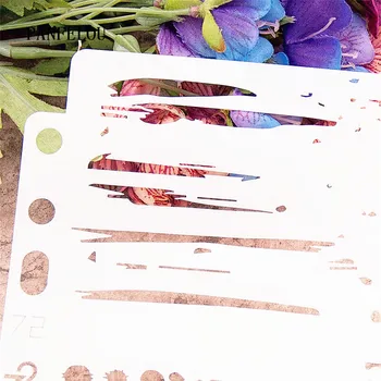 Dreamland ręcznego drukowania album do wyklejania szablony spray plastikowa forma tarcza DIY ciasto puste Ozdoby drukowanie koronki linia Walentynki
