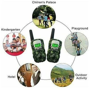 Dzieci Walki Talki 2SZT Celular Ręczne urządzenie Nadawczo-odbiorcze Telefon, Radio domofon 6 km Mini Zabawki Radio Radio Prezenty Chłopiec Dziewczynka Tablet