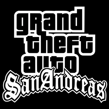 GTA grand theft auto SAN ANDREAS logo winylowe naklejki samochodowe do samochodu stickerBumper Okno Telefon Bagażnik Kask samochodowy