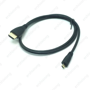 HDMI zgodny wtyczka do Micro-hdmi 90 Stopni Lewy Prawy Kątowy Pomocą kabla 1080p HDTV PS3, XBOX, 3D LCD V1.4 Kabel HDMI