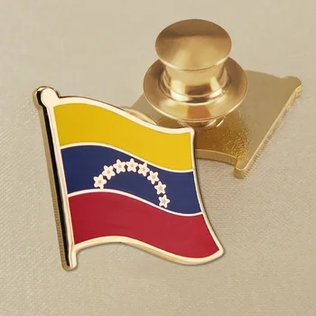 Herb Wenezueli Mapa Wenezueli Flaga Narodowa, godło Broszka Ikony Szpilki na klapie