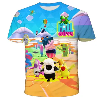 Kawaii Koszulka z wzorem piłki Nożnej, koszulki dla Dzieci z 3D nadrukiem, Bluzki dla Dziewczynek, dla Dzieci t-shirt z Krótkim Rękawem Dla chłopców, Dorywczo Topy, Szorty