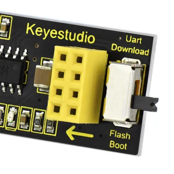 KEYESTUDIO USB do sterownika ESP-01S ESP8266 Programator Moduł Szeregowy Port Tarcza Adapter do Arduino