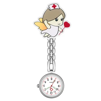 Kreskówka piękny Klip Wisiorek Zegarek dla Pielęgniarki Dr Zegarki Prezenty Medyczne Zegarek Kobiety Mężczyźni Nowa dostawa 2020