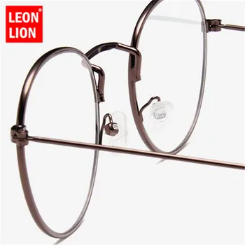 LeonLion 2021 Lustra Metalowe Okulary Damskie Rocznika Markowe Markowe Płaskie Okrągłe Okulary UV400 Street Beat Oculos Gafas De Sol