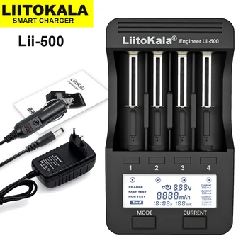 Liitokala Lii-S2 Lii-402 Lii-202 Lii-500 Lii-PD4 3,7 3,2 W 18650 18350 18500 21700 14500 26650 AA NiMH akumulator Litowy Ładowarka