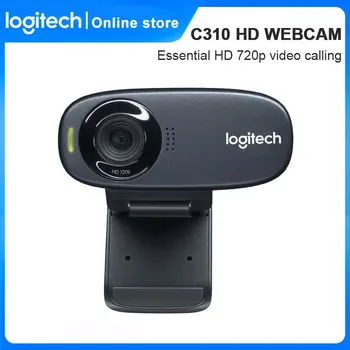 Logitech C310 HD 720P Komputerowa Kamera do Wideokonferencji HD kamera Komputer Stacjonarny, Laptop USB Mcrophone Online Edukacyjna Kamera