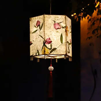 Mid-Autumn festival Światła Handmade Diy kwiat papier latarnia materiał Torba Światła Led Festiwal Księżyca Przenośny Ogród Latarnia