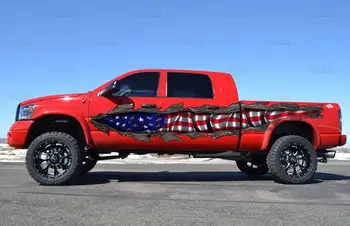 Motoryzacja owinąć z Flagą USA i naklejki, Metalowy Kolorowy Winyl Projekt dla samochodów, wystrój z amerykańską flagę do dekoracji samochodu