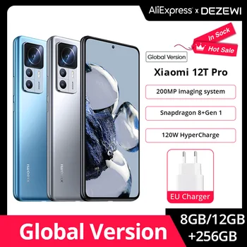 Nowa wersja globalna smartfona Xiaomi Mi 12T Pro Snapdragon 8 + Gen 1 200 Mp Potrójne Kamery 120 W Гиперзаряд 120 Hz Wyświetlacz AMOLED
