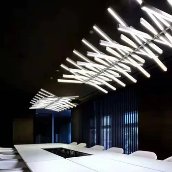 Nowoczesna lampa Żyrandol oświetlenie salonu Nowość Sztuki Wiszące Oprawy biurowe oprawy Nordic Jadalnia Bar Wisząca