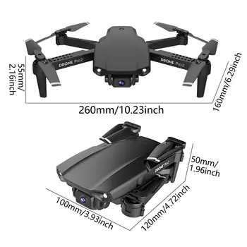 NOWY E99 Pro2 RC Mini Dron 4K HD Dual Camera WIFI FPV Profesjonalne zdjęcie lotnicze Śmigłowiec Składany Квадрокоптер Dron Zabawki