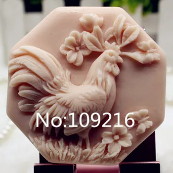 Nowy produkt!!1szt Zodiak Chiński Kurczak (zx350) Żywności Silikon Ręcznie robione Mydło Formy Rzemiosła DIY Formy