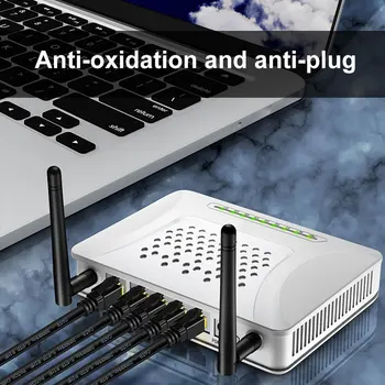 OMAY CAT8 Ethernet Networ RJ45 Kabel Lan do 40 Gb/s 2000 Mhz FTP do Kompatybilnego patch cięgna do Modemu Routera 1/2/3/5 m