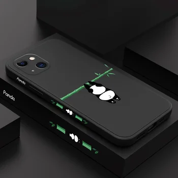 Panda Ползающий Etui Do Telefonu iPhone 13 12 11 Pro Max Mini X XR XS MAX SE2020 8 7 Plus 6 6S Plus Etui