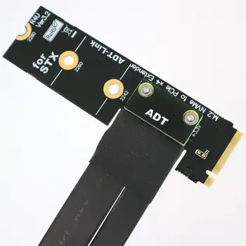 PCI-E 3.0 Riser Card M. 2 NGFF dla NVMe do PCIe x16 Przedłużacz Gen3 SATA Przewód zasilający 32 g/bit/s dla BTC Miner