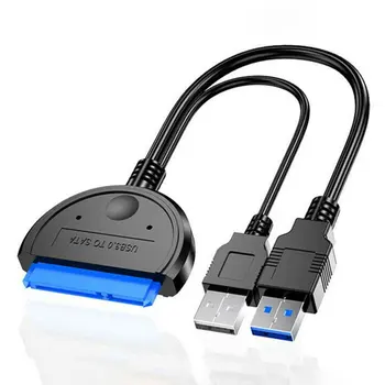 Podwójny adapter USB 3,0 na Sata 2,5 cm 3,5 Cm Kabel konwerter Adapter Do Zewnętrznego dysku twardego dysk twardy SSD Konwerter Kablowy