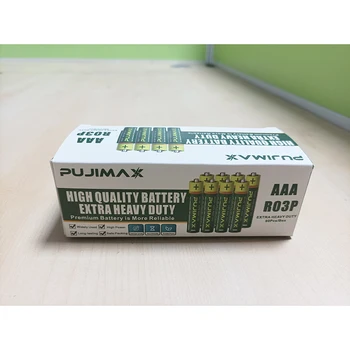 PUJIMAX 60 szt. Termometr R03P AAA Bateria LR03 SUM4 LR3 Cynk Węglowy Kolacja Ciężkie Suchej Główny Akumulator Do Zabawki Kalkulatora