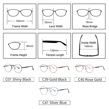 Ralferty Retro Nieregularne Punkty Oprawa Dla Kobiet, Mężczyzn Anty Światło Niebieskie Okulary Optyczna Krótkowzroczność Przepis 0 Dioptrii Oprawki Okularowe