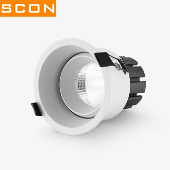 SCON wąskie wykończenie sufitu wbudowana lewy i prawy 60 stopniowa regulacja oświetlenia strefy reflektora
