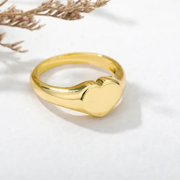 Serdeczne Pierścienie Dla Kobiet Ze Stali Nierdzewnej W Kolorze Złotym Damski Pierścionek Obrączka 2022 Trendy Biżuteria Para Prezentów Bijoux Femme