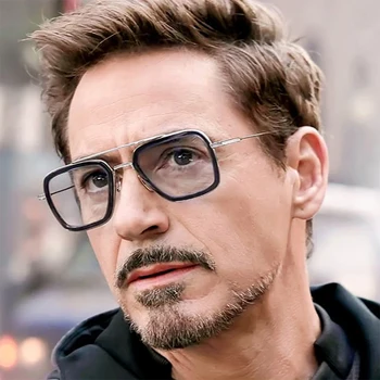 Tony Stark Luksusowe Męskie Okulary Przeciwsłoneczne Pilota Męskie Polaryzacyjne Fotochromowe Okulary Metalowe Okulary Do Jazdy Okulary Dla Kierowców Oculos De Sol