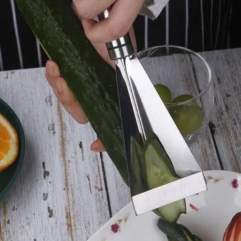 Trójkątny Nóż Do Krojenia Owoców Ze Stali Nierdzewnej Apple Push Knife Agd Kuchnia Narzędzie Do Cięcia Produktów Owocowe Danie Artefakt