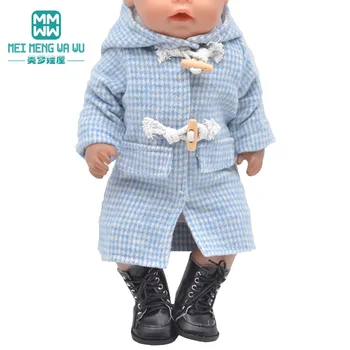 Ubrania dla lalki pasuje 43 cm, zabawka dla dzieci, akcesoria dla niemowląt lalki, płaszcz, bawełniany garnitur, prezent dla dziewczyny