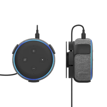 Uchwyt ścienny dla inteligentnych domowych Głośników Amazon Echo Dot 3. generacji z wbudowanym systemem kablami