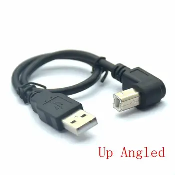 USB 2.0 A-Wtyk USB B Wtyk typu B BM w Górę i w dół, w Prawo i w lewo Kąt Drukarka skaner 90 stopni przewód 50 cm 150 cm BM Kątowy kabel