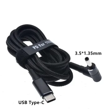 USB C do 3,5*1,35 mm Wtyk PD Kabel dla Szybkiego Ładowania Jumper Ezbook Notebook PC USB Type C Wtyczka Adapter Konwerter Kabel 65/100 W