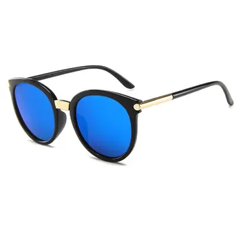 UV400 Modne Klasyczne, Retro Okulary Z Okrągłej Oprawce Trend Unisex Czarna Oprawka, Okulary przeciwsłoneczne Damskie Męskie Gafas Oculos De Sol 2021