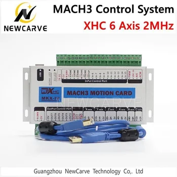 XHC 6 Axis Mk4 MKX-IV 4-generacji Mach3 Breakout Board Usb Karta sterowania ruchem 2 Mhz Wsparcie dla Windows 7,10
