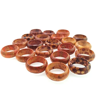 YD & YDBZ Nowe Drewniane Pierścienie 5 Rozmiarów Okrągłe Biżuteria Harajuku Gotyckie Drewniane Biżuteria Modna Pierścień Na Palec Akcesoria Hurtownia Okrągły Pierścień
